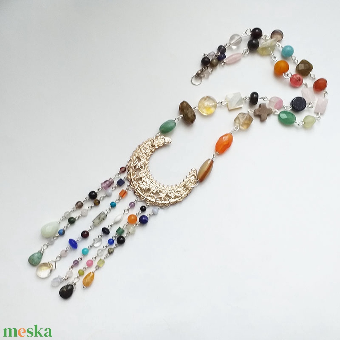 Aquincum - féldrágaköves nyaklánc - ékszer - nyaklánc - medálos nyaklánc - Meska.hu