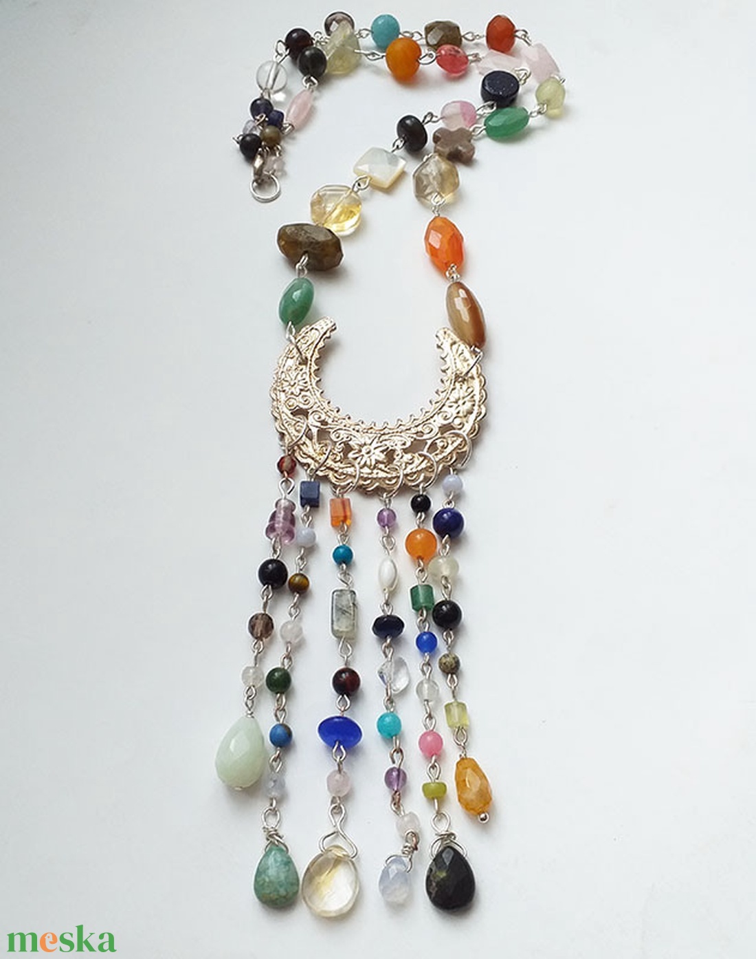 Aquincum - féldrágaköves nyaklánc - ékszer - nyaklánc - medálos nyaklánc - Meska.hu