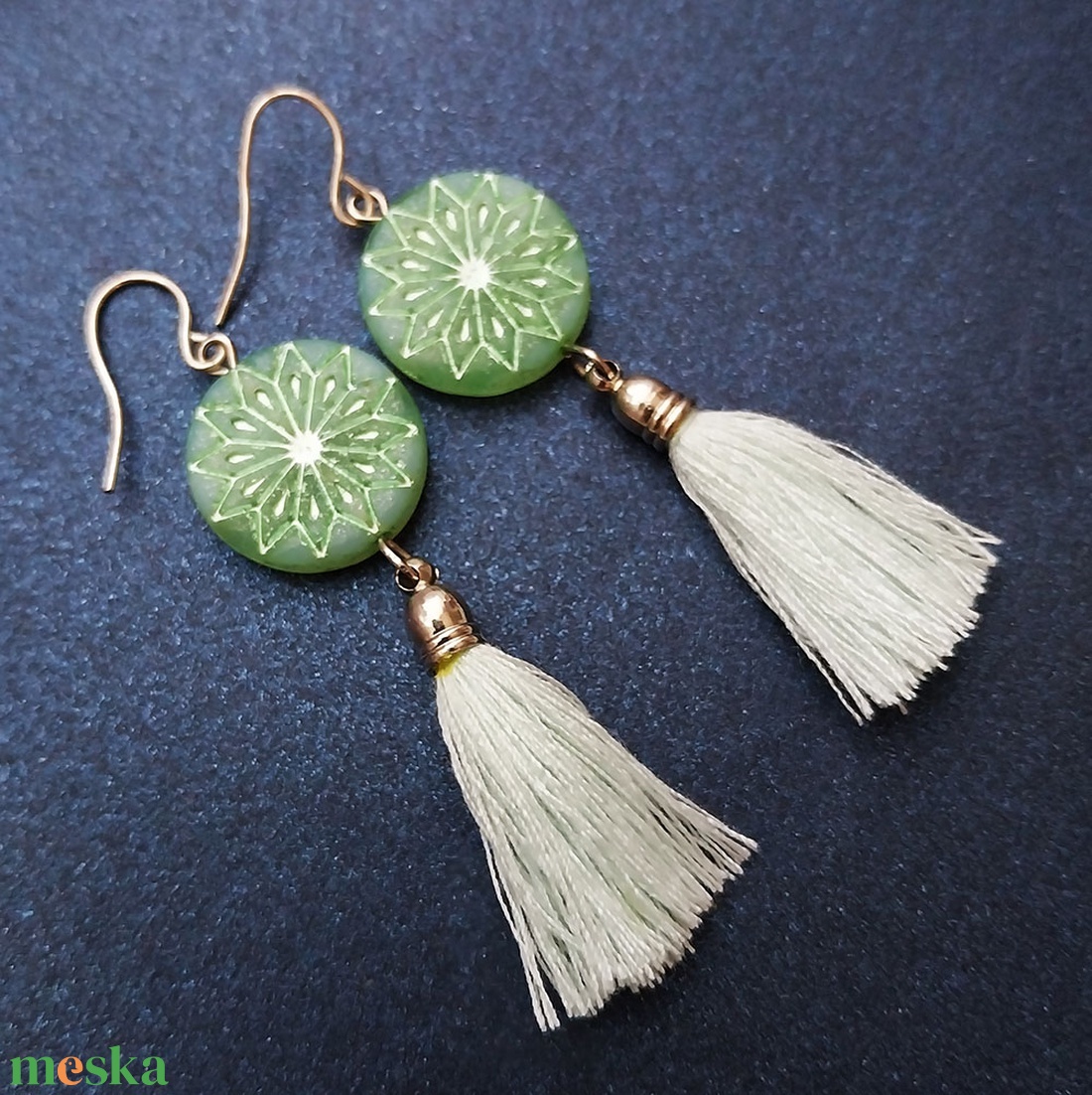 Napforduló - fülbevaló - ékszer - fülbevaló - lógó fülbevaló - Meska.hu