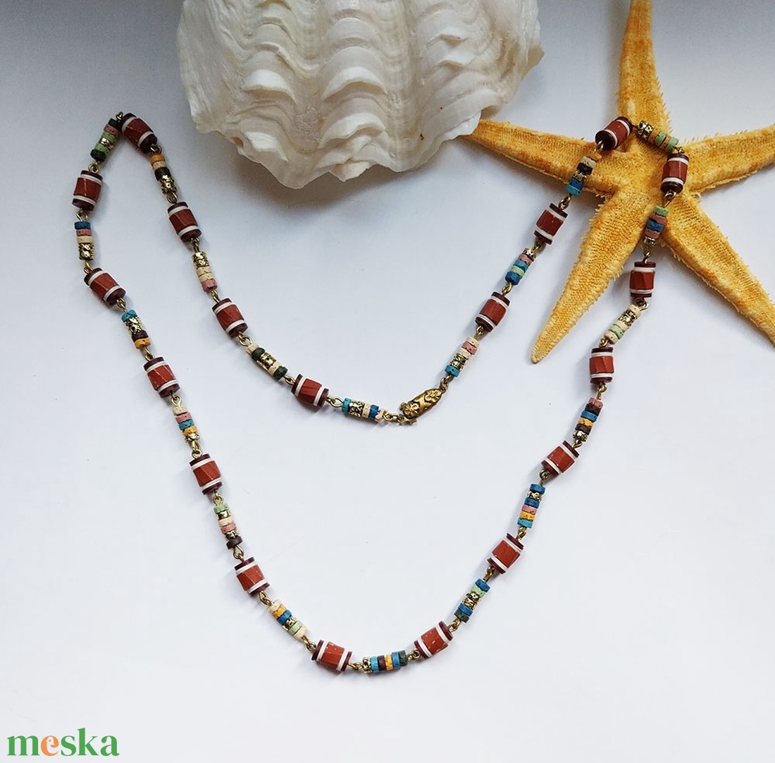 Szakkara - gyöngysor - ékszer - nyaklánc - gyöngyös nyaklánc - Meska.hu