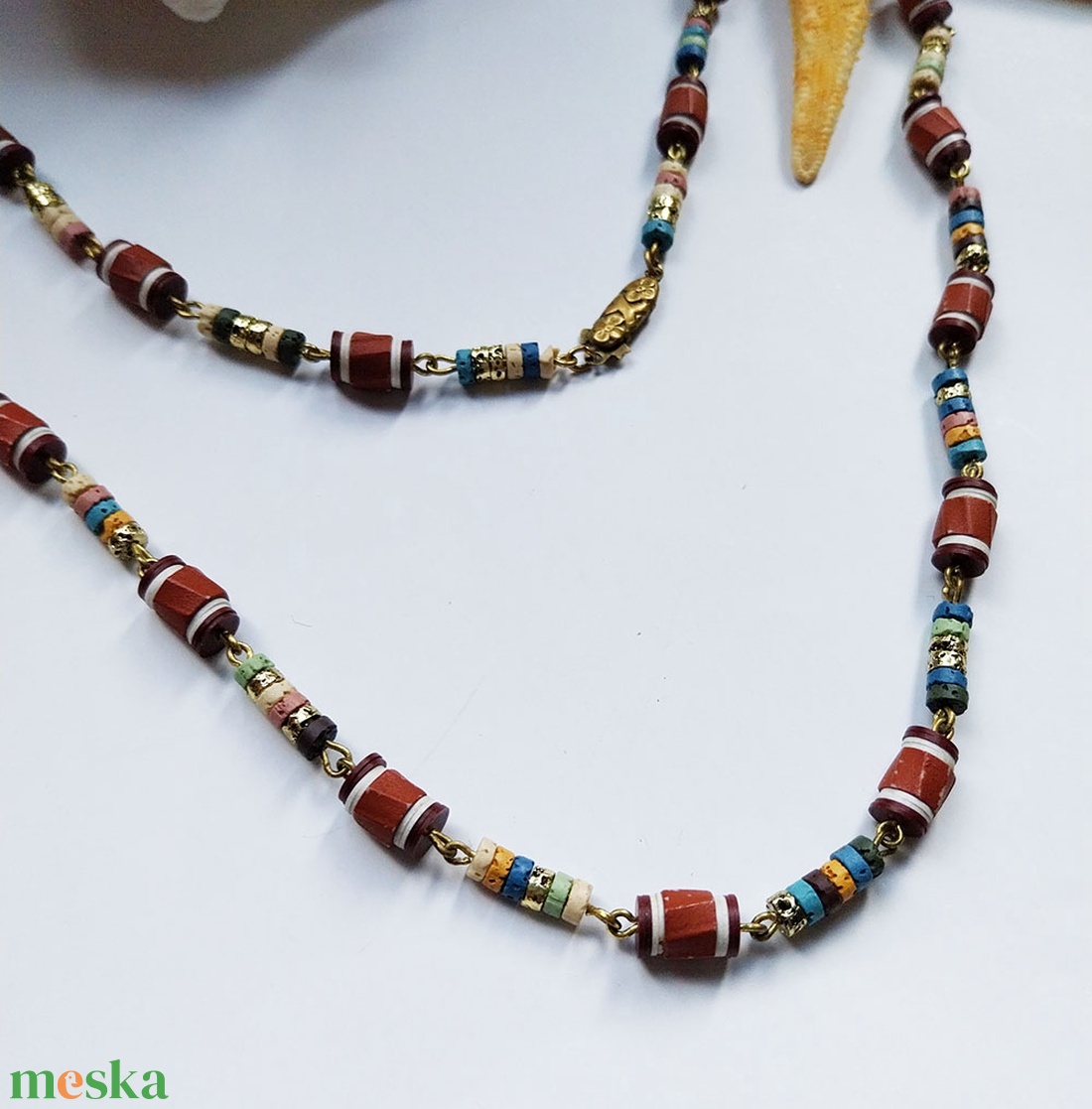 Szakkara - gyöngysor - ékszer - nyaklánc - gyöngyös nyaklánc - Meska.hu