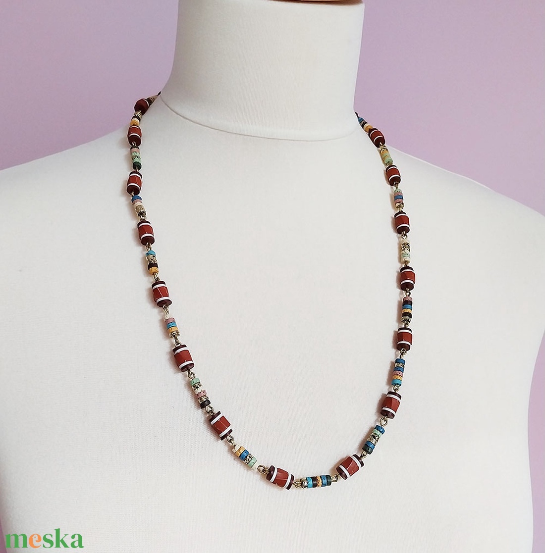 Szakkara - gyöngysor - ékszer - nyaklánc - gyöngyös nyaklánc - Meska.hu