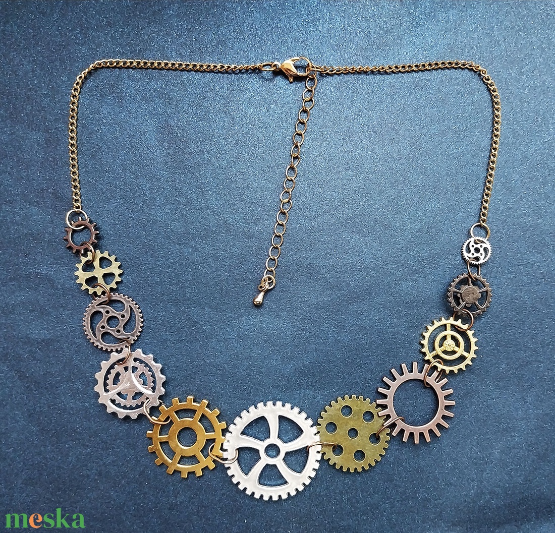 Fogaskerekek - nyaklánc - ékszer - nyaklánc - medálos nyaklánc - Meska.hu
