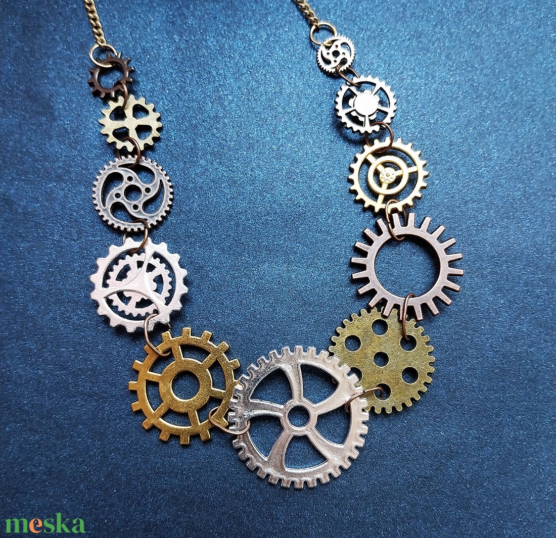 Fogaskerekek - nyaklánc - ékszer - nyaklánc - medálos nyaklánc - Meska.hu