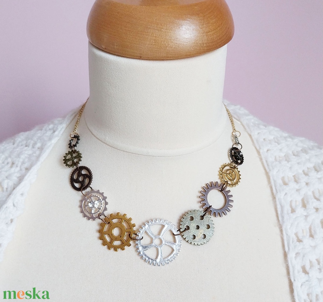 Fogaskerekek - nyaklánc - ékszer - nyaklánc - medálos nyaklánc - Meska.hu