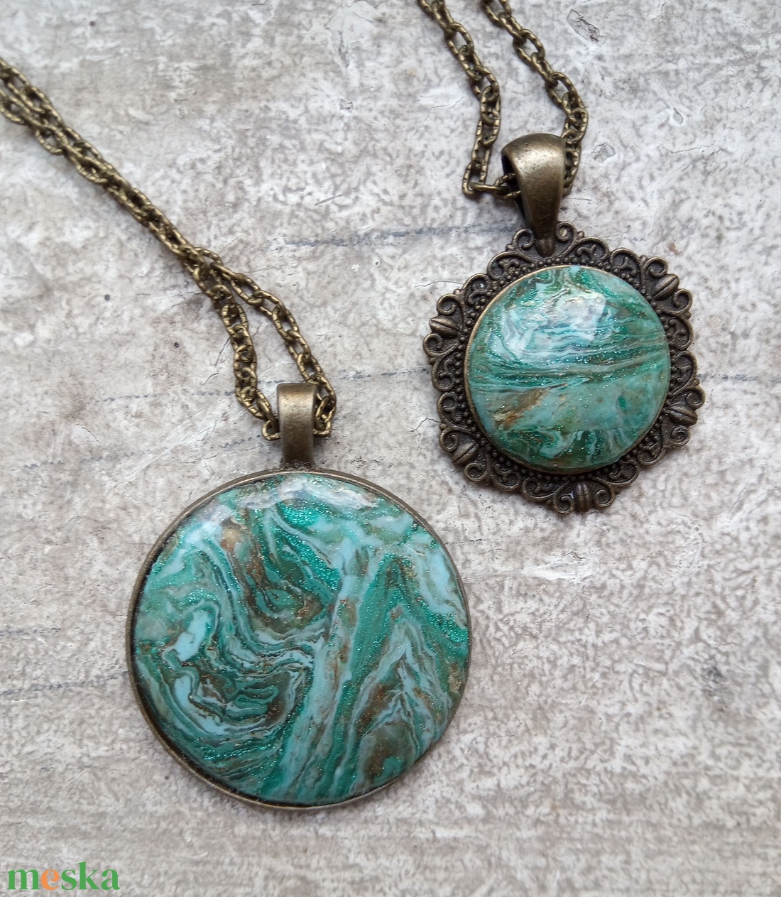 Föld után nyaklánc - ékszer - nyaklánc - medálos nyaklánc - Meska.hu