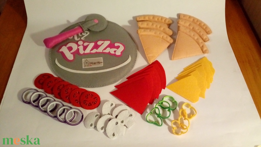 Filc ételek (pizza készítő szett) - játék & sport - szerepjáték - Meska.hu Filc ételek (pizza készítő szett) - játék & sport - szerepjáték - Meska.hu