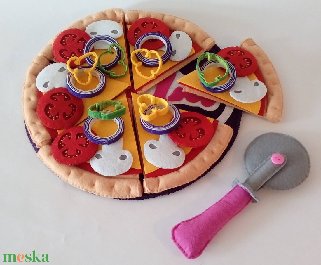 Filc ételek (pizza készítő szett) - játék & sport - szerepjáték - Meska.hu