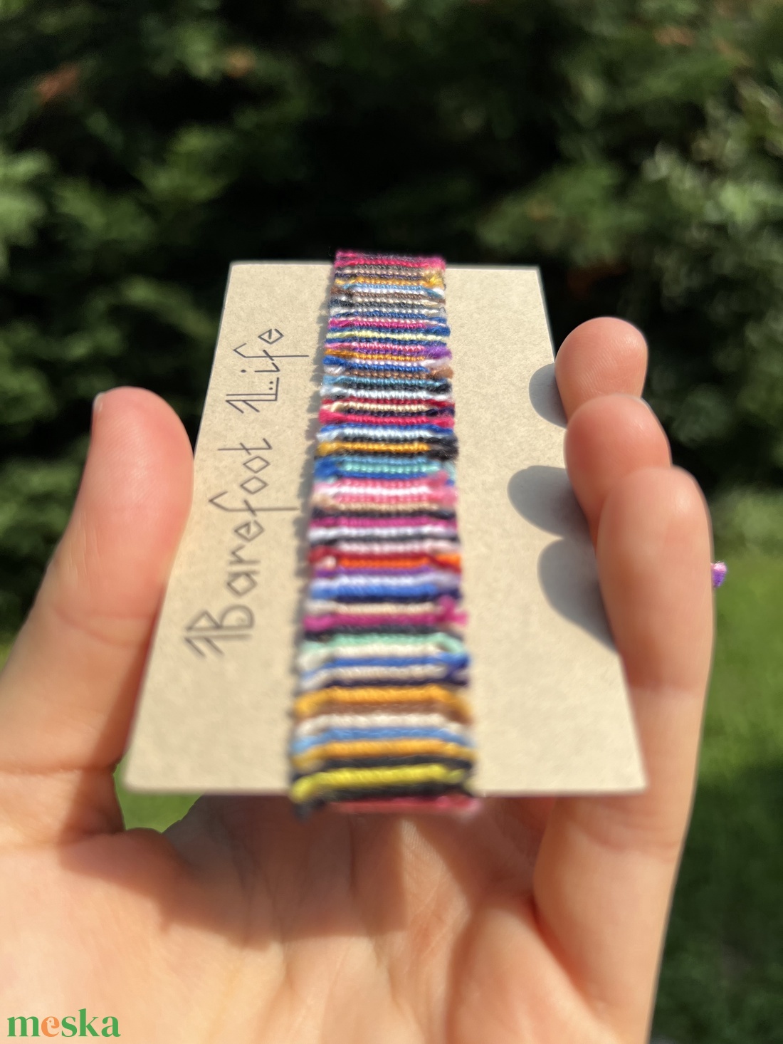 Boho zero waste csomózott karkötő - ékszer - karkötő - fonott karkötő - Meska.hu Boho zero waste csomózott karkötő - ékszer - karkötő - fonott karkötő - Meska.hu