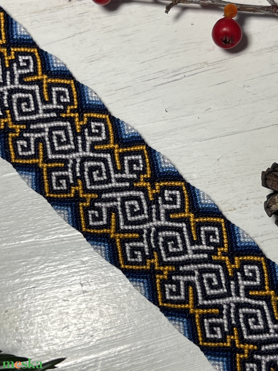 Kék spirál csomózott karkötő - ékszer - karkötő - fonott karkötő - Meska.hu Kék spirál csomózott karkötő - ékszer - karkötő - fonott karkötő - Meska.hu