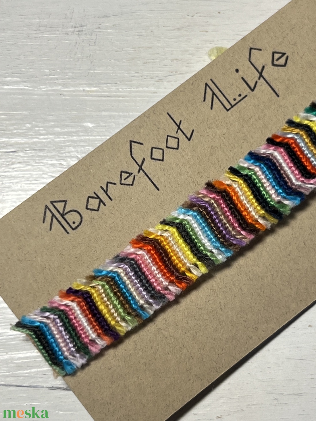 Boho zero waste csomózott karkötő - ékszer - karkötő - fonott karkötő - Meska.hu Boho zero waste csomózott karkötő - ékszer - karkötő - fonott karkötő - Meska.hu