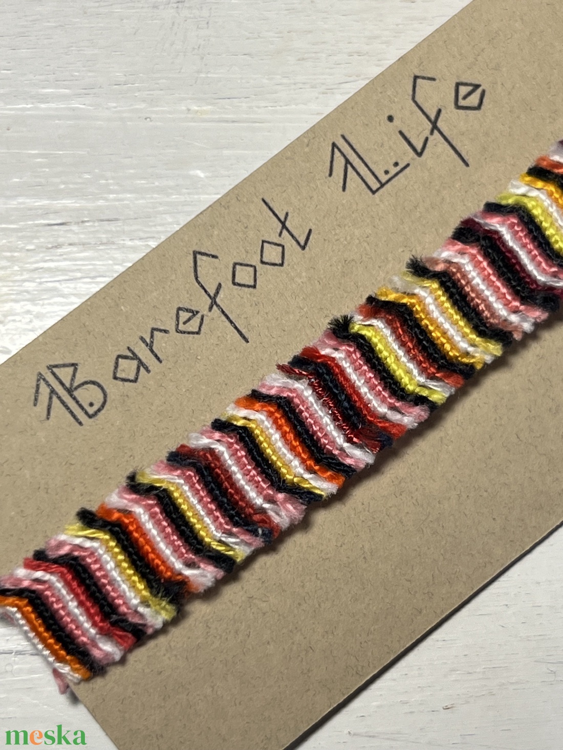 Boho zero waste csomózott karkötő - ékszer - karkötő - fonott karkötő - Meska.hu Boho zero waste csomózott karkötő - ékszer - karkötő - fonott karkötő - Meska.hu