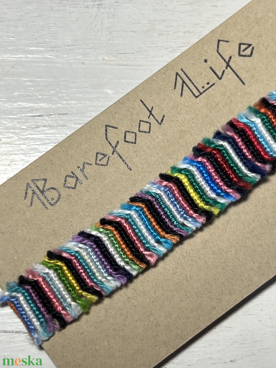 Boho zero waste csomózott karkötő - ékszer - karkötő - fonott karkötő - Meska.hu Boho zero waste csomózott karkötő - ékszer - karkötő - fonott karkötő - Meska.hu