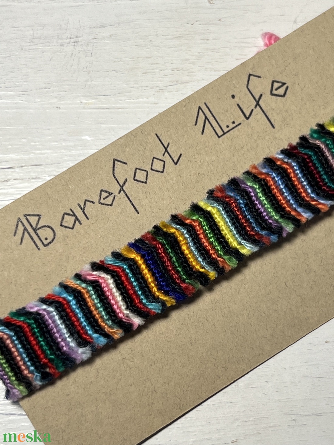 Boho zero waste csomózott karkötő - ékszer - karkötő - fonott karkötő - Meska.hu Boho zero waste csomózott karkötő - ékszer - karkötő - fonott karkötő - Meska.hu