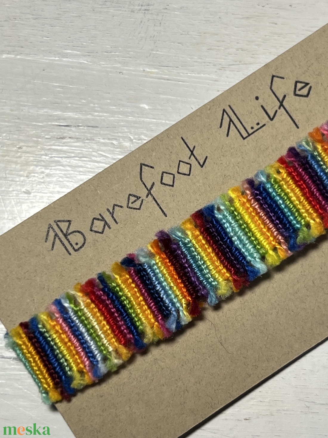 Boho zero waste csomózott karkötő - ékszer - karkötő - fonott karkötő - Meska.hu Boho zero waste csomózott karkötő - ékszer - karkötő - fonott karkötő - Meska.hu