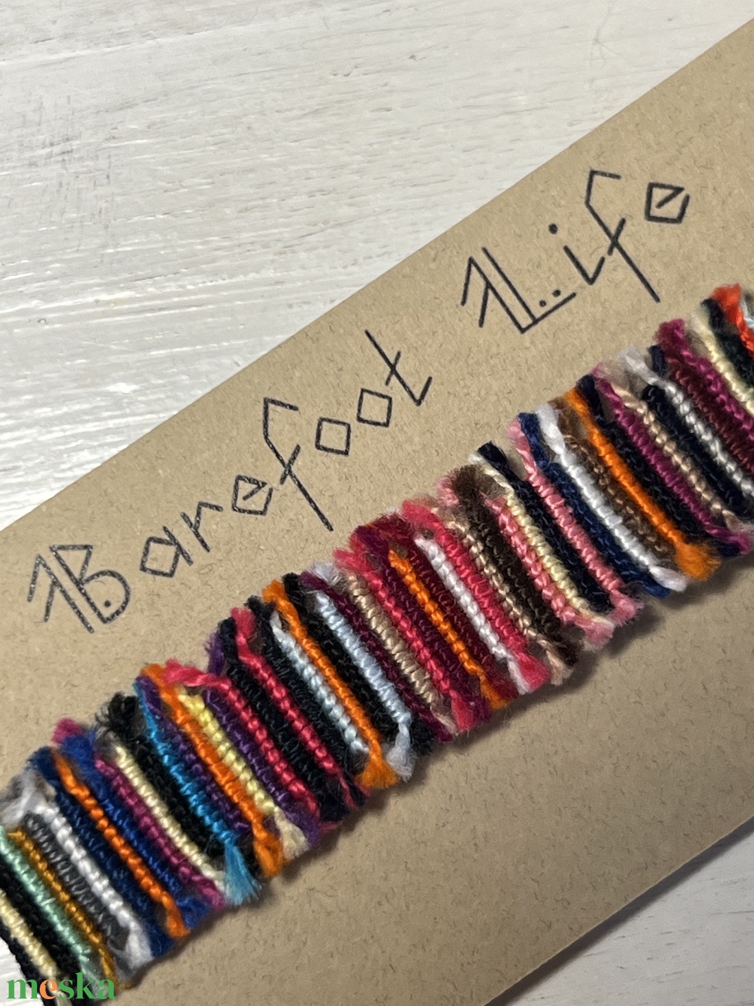 Boho zero waste csomózott karkötő - ékszer - karkötő - fonott karkötő - Meska.hu Boho zero waste csomózott karkötő - ékszer - karkötő - fonott karkötő - Meska.hu