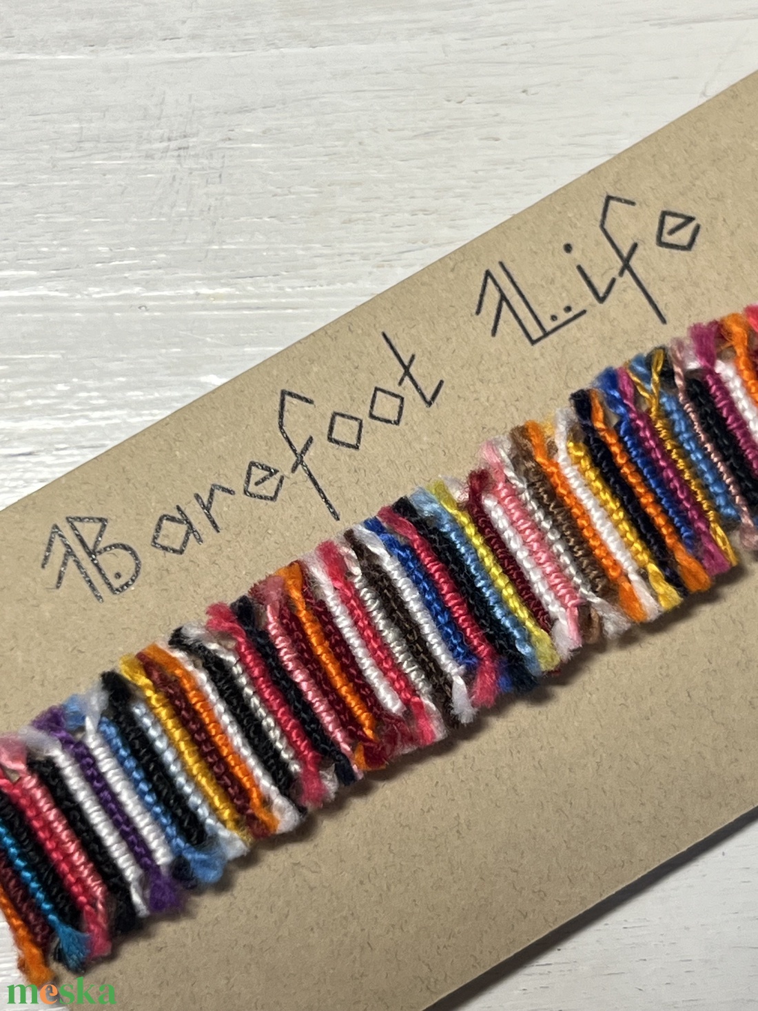 Boho zero waste csomózott karkötő - ékszer - karkötő - fonott karkötő - Meska.hu Boho zero waste csomózott karkötő - ékszer - karkötő - fonott karkötő - Meska.hu