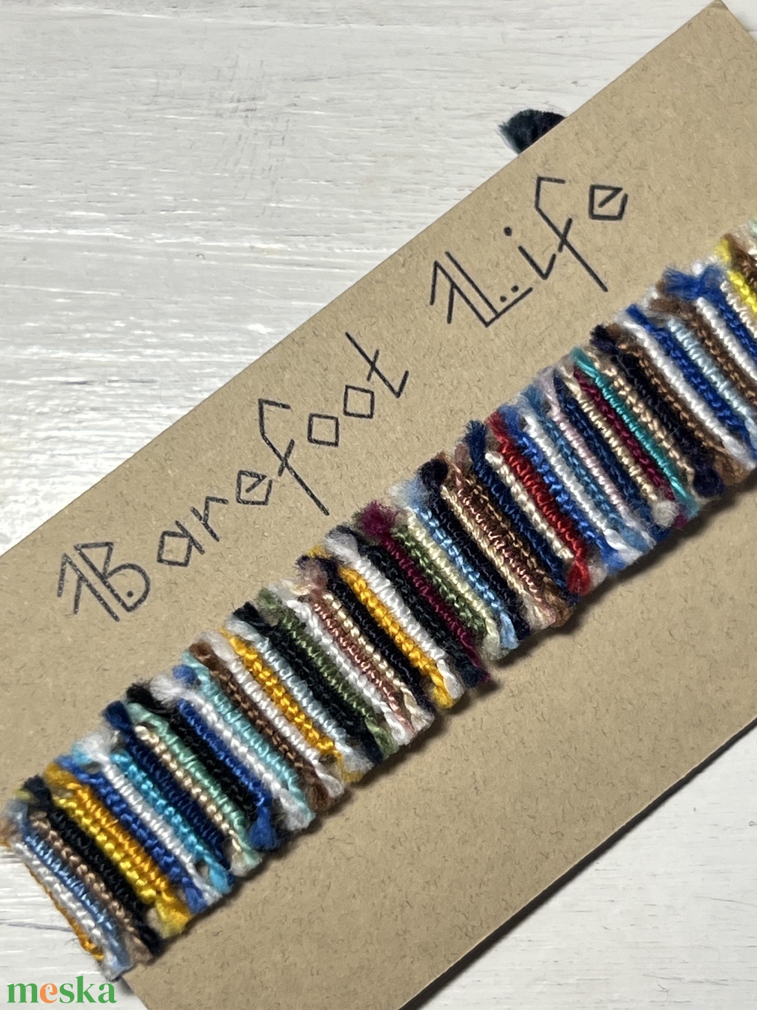 Boho zero waste csomózott karkötő - ékszer - karkötő - fonott karkötő - Meska.hu Boho zero waste csomózott karkötő - ékszer - karkötő - fonott karkötő - Meska.hu