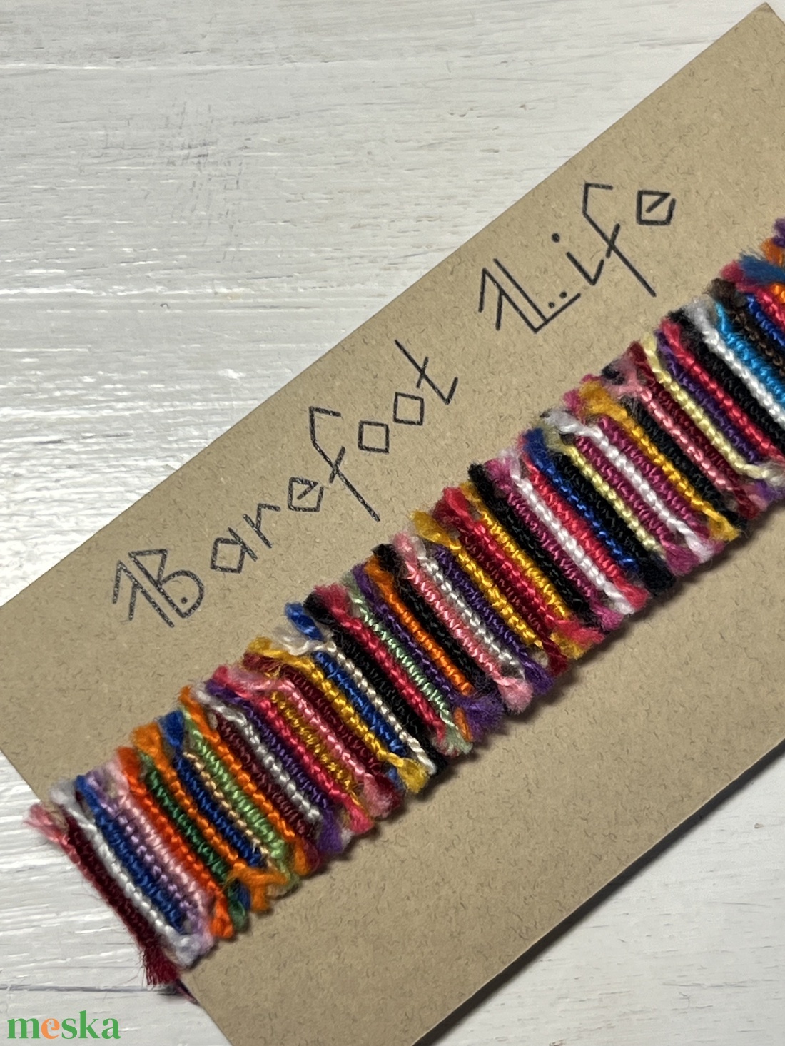 Boho zero waste csomózott karkötő - ékszer - karkötő - fonott karkötő - Meska.hu Boho zero waste csomózott karkötő - ékszer - karkötő - fonott karkötő - Meska.hu