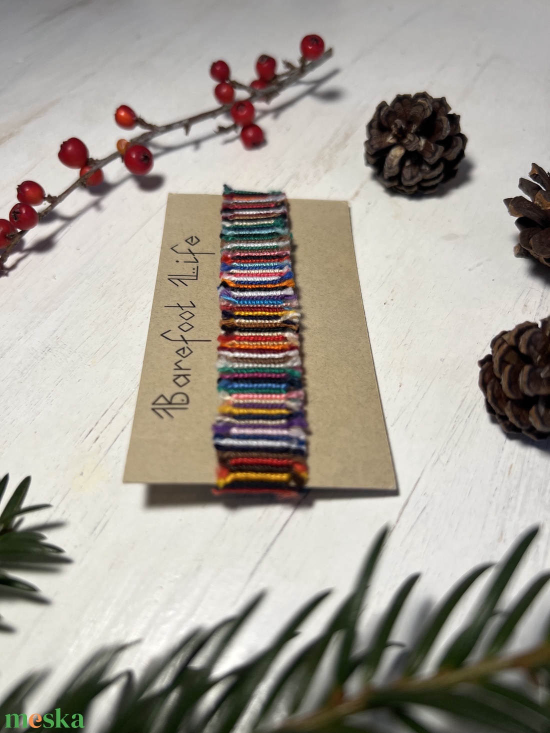 Boho zero waste csomózott karkötő - ékszer - karkötő - fonott karkötő - Meska.hu Boho zero waste csomózott karkötő - ékszer - karkötő - fonott karkötő - Meska.hu