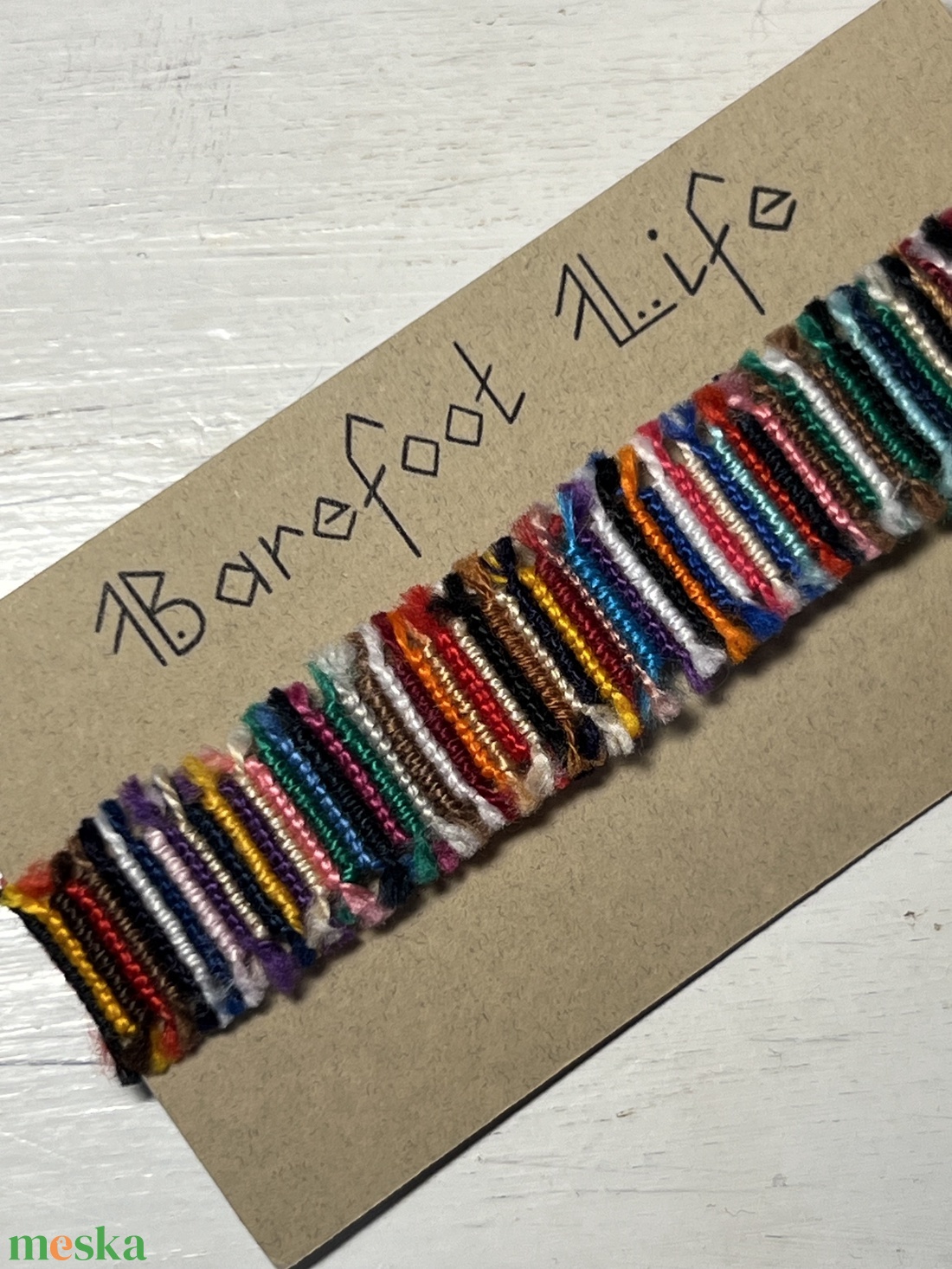 Boho zero waste csomózott karkötő - ékszer - karkötő - fonott karkötő - Meska.hu Boho zero waste csomózott karkötő - ékszer - karkötő - fonott karkötő - Meska.hu