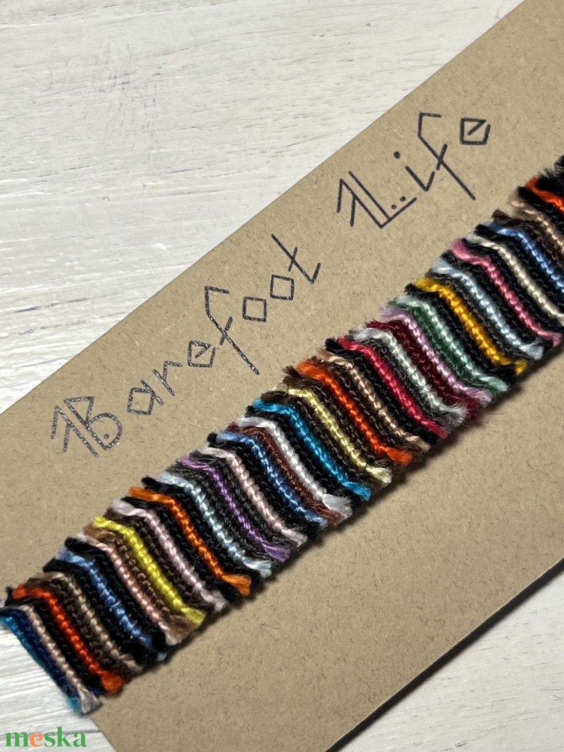 Boho zero waste csomózott karkötő - ékszer - karkötő - fonott karkötő - Meska.hu Boho zero waste csomózott karkötő - ékszer - karkötő - fonott karkötő - Meska.hu