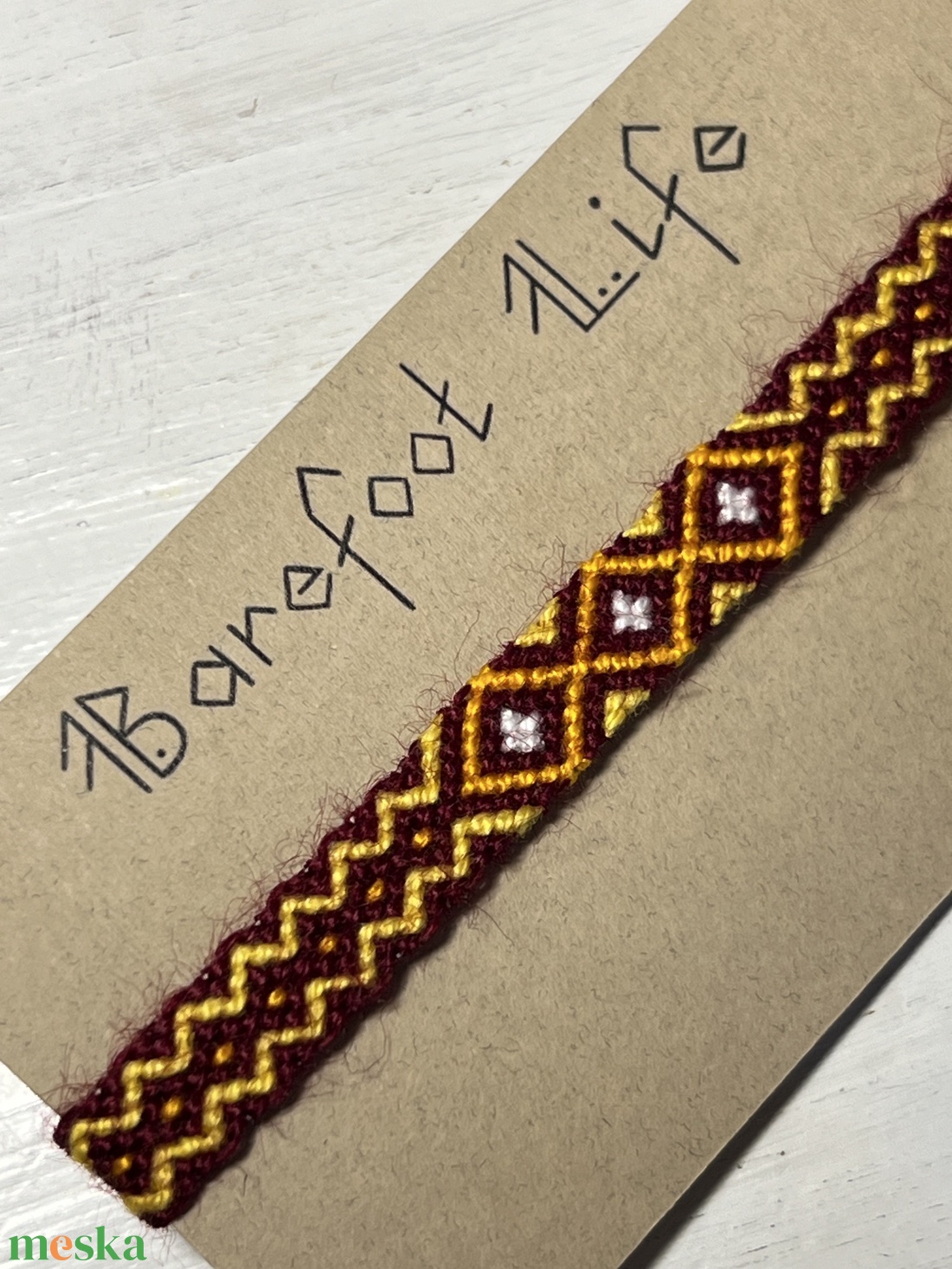 Törzsfőnök lánya csomózott karkötő - ékszer - karkötő - fonott karkötő - Meska.hu Törzsfőnök lánya csomózott karkötő - ékszer - karkötő - fonott karkötő - Meska.hu