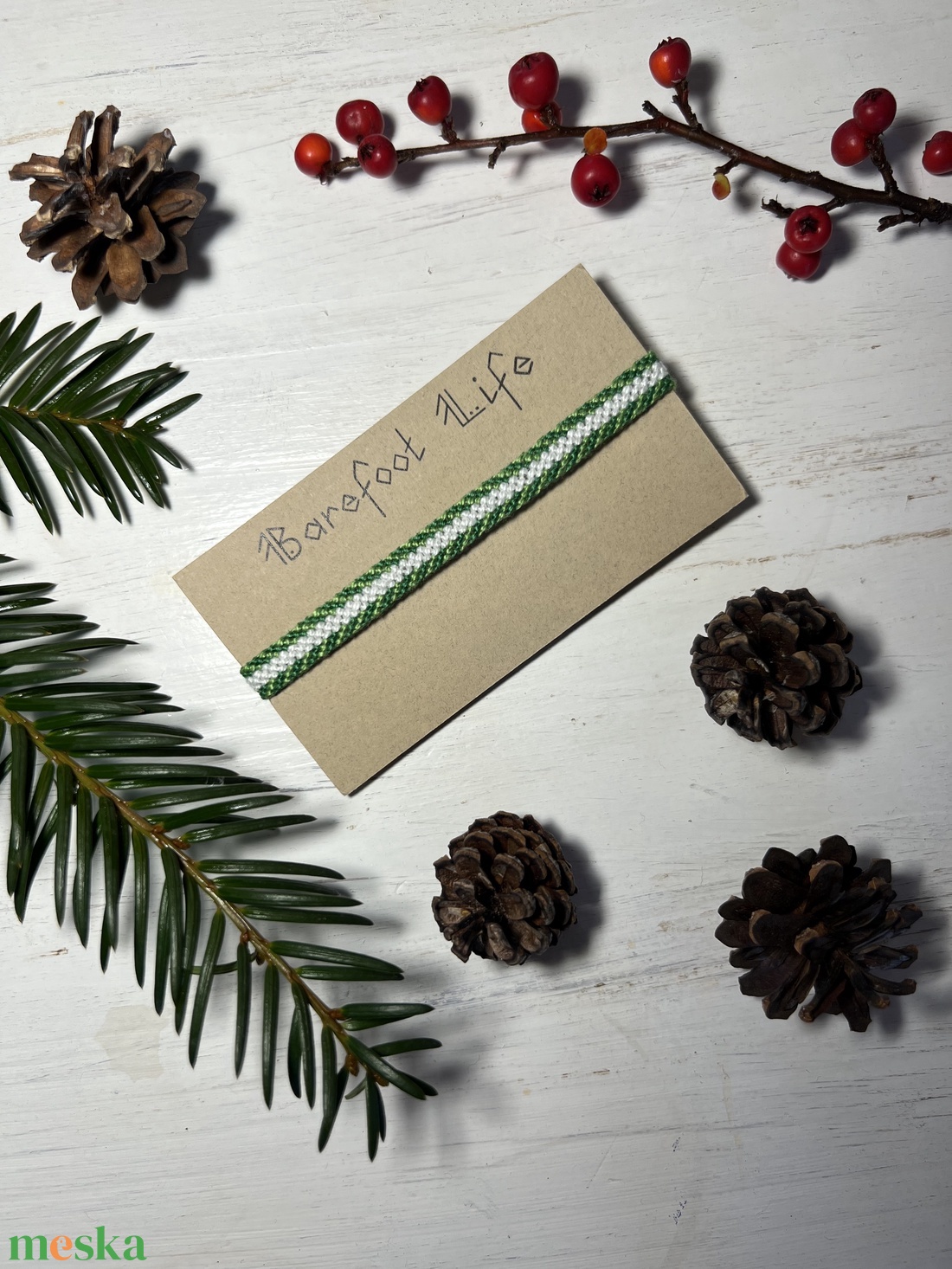 Fűzöld csomózott karkötő - ékszer - karkötő - fonott karkötő - Meska.hu Fűzöld csomózott karkötő - ékszer - karkötő - fonott karkötő - Meska.hu