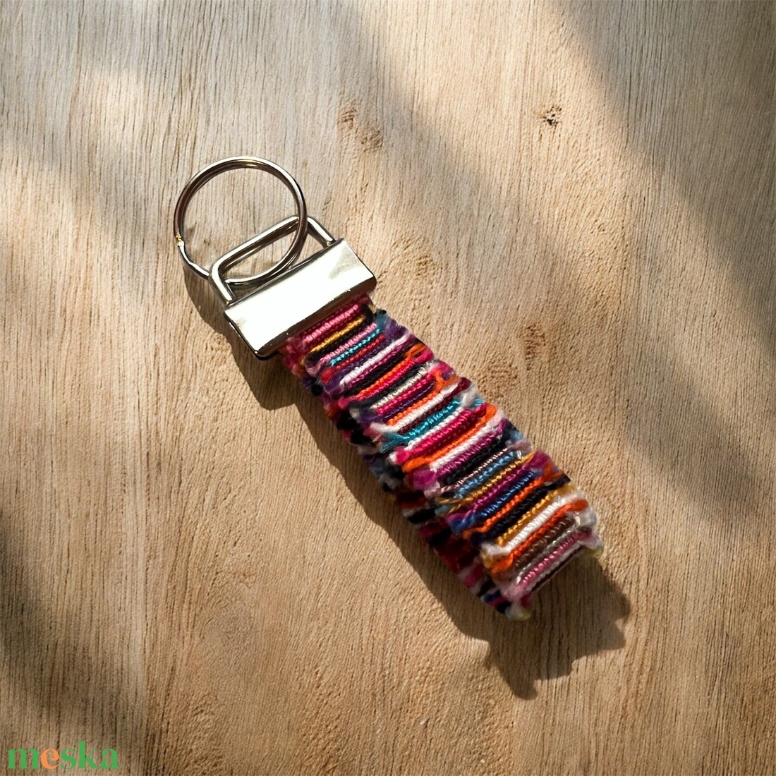 �Boho zero waste csomózott kulcstartó - táska & tok - kulcstartó & táskadísz - kulcstartó - Meska.hu