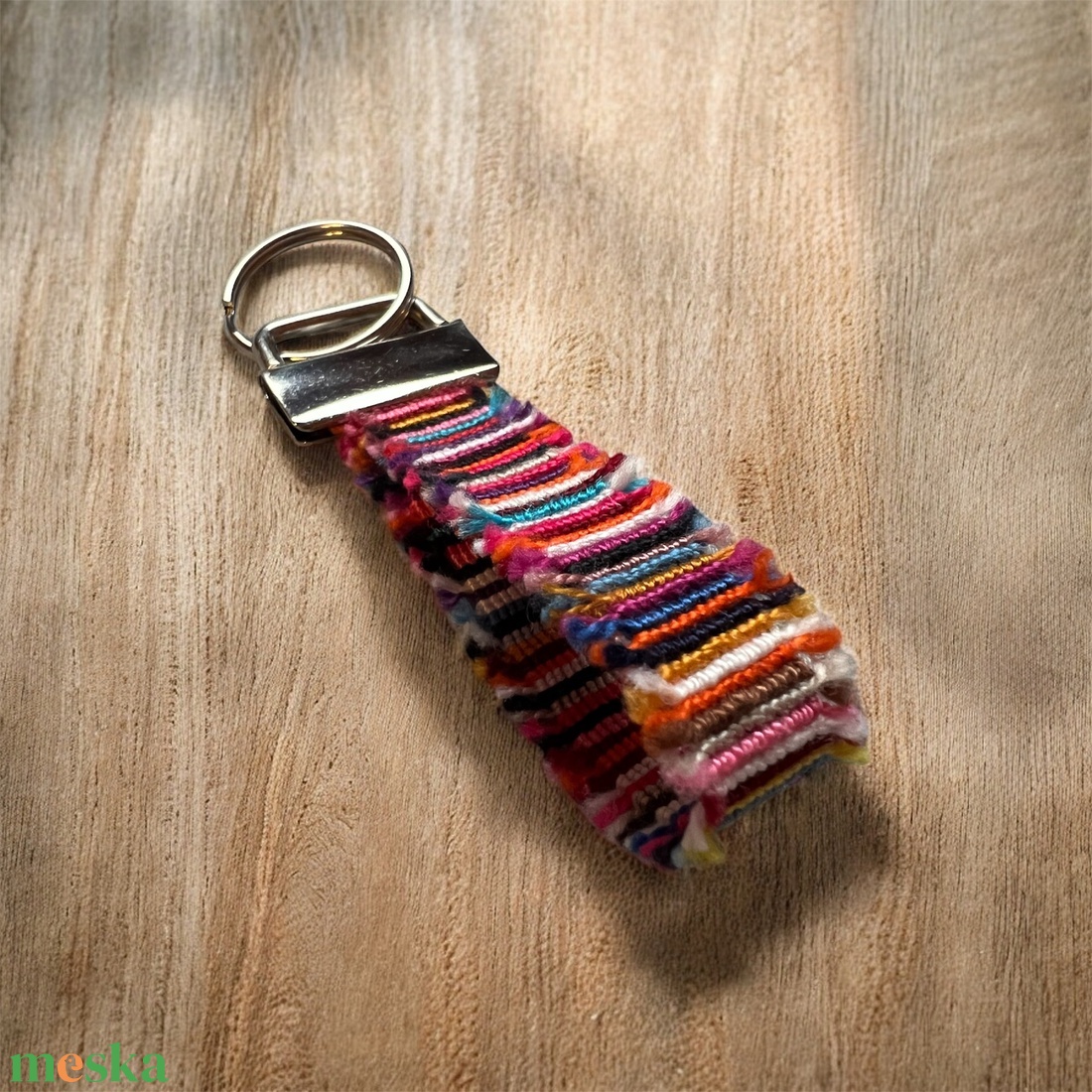 �Boho zero waste csomózott kulcstartó - táska & tok - kulcstartó & táskadísz - kulcstartó - Meska.hu