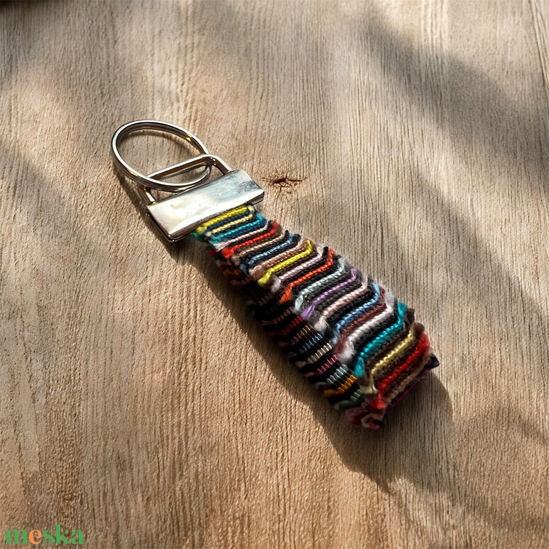 �Boho zero waste csomózott kulcstartó - táska & tok - kulcstartó & táskadísz - kulcstartó - Meska.hu