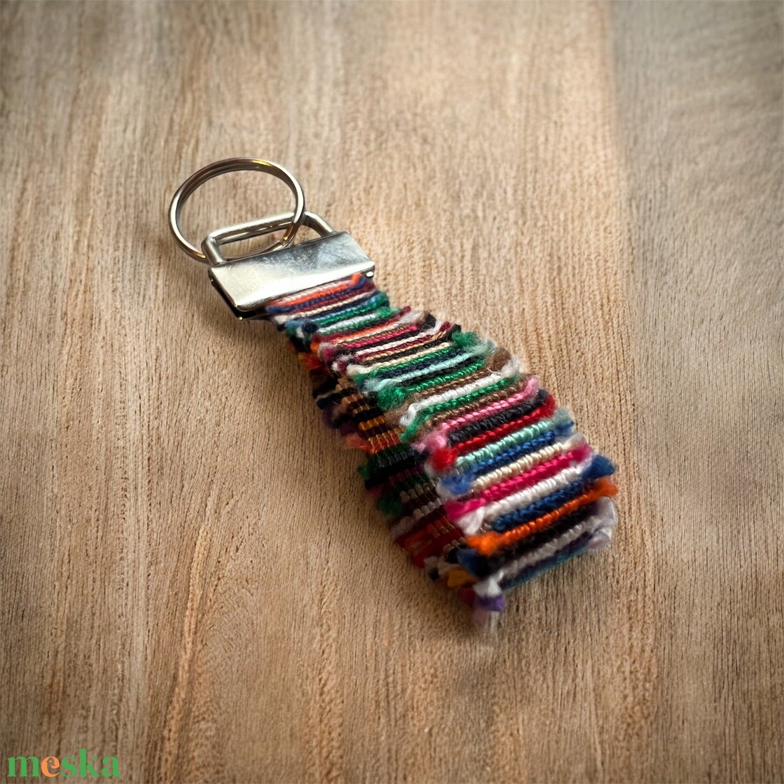 �Boho zero waste csomózott kulcstartó - táska & tok - kulcstartó & táskadísz - kulcstartó - Meska.hu