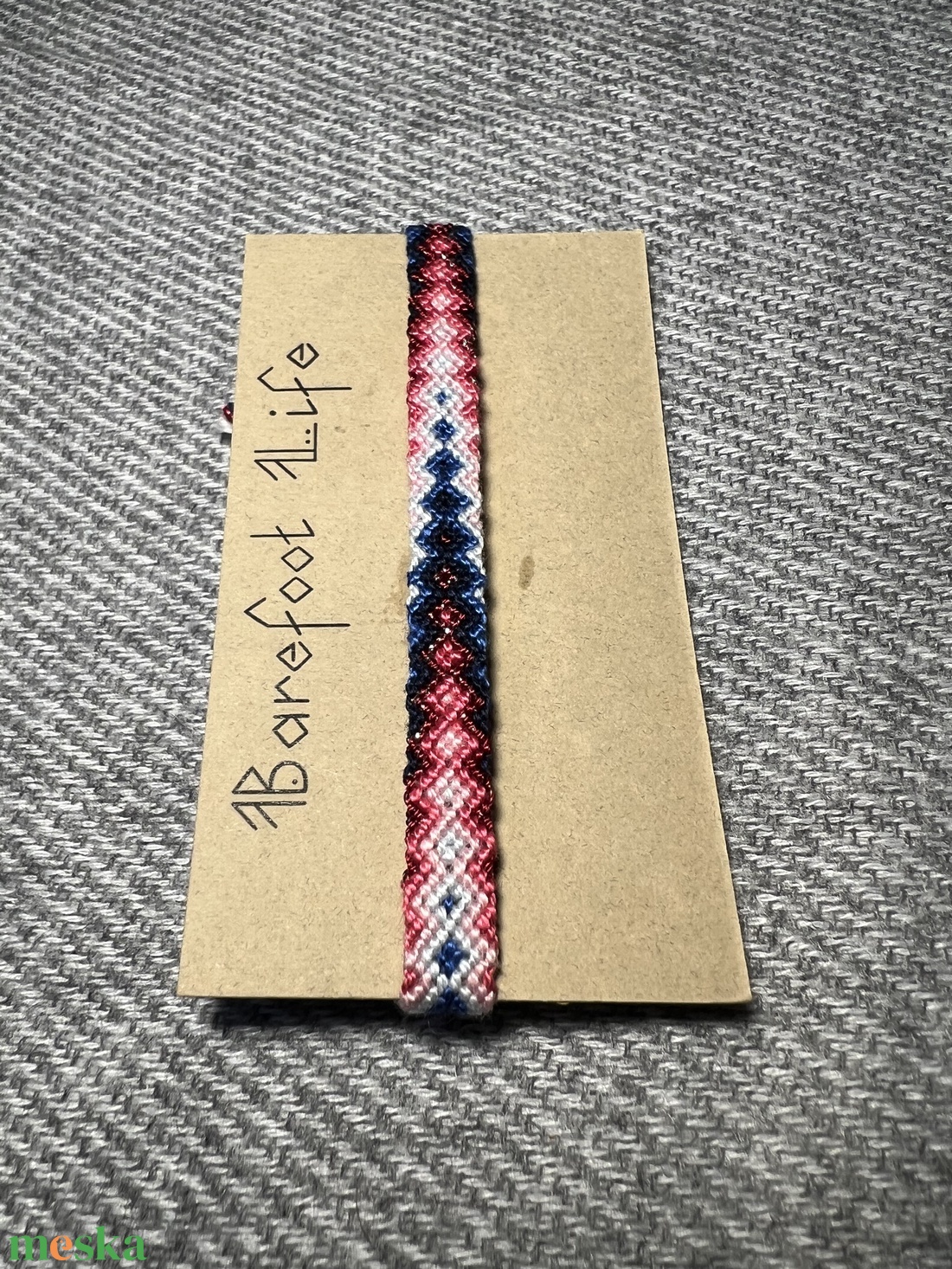 �Karácsonyfa csomózott karkötő - ékszer - karkötő - fonott karkötő - Meska.hu