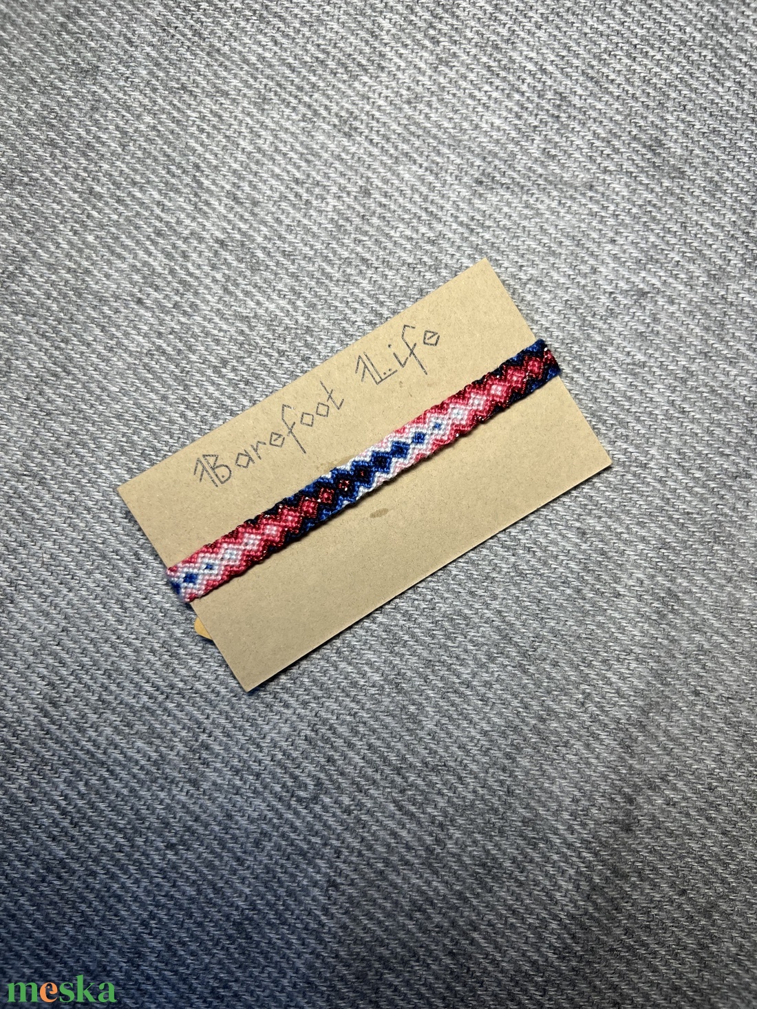 �Karácsonyfa csomózott karkötő - ékszer - karkötő - fonott karkötő - Meska.hu