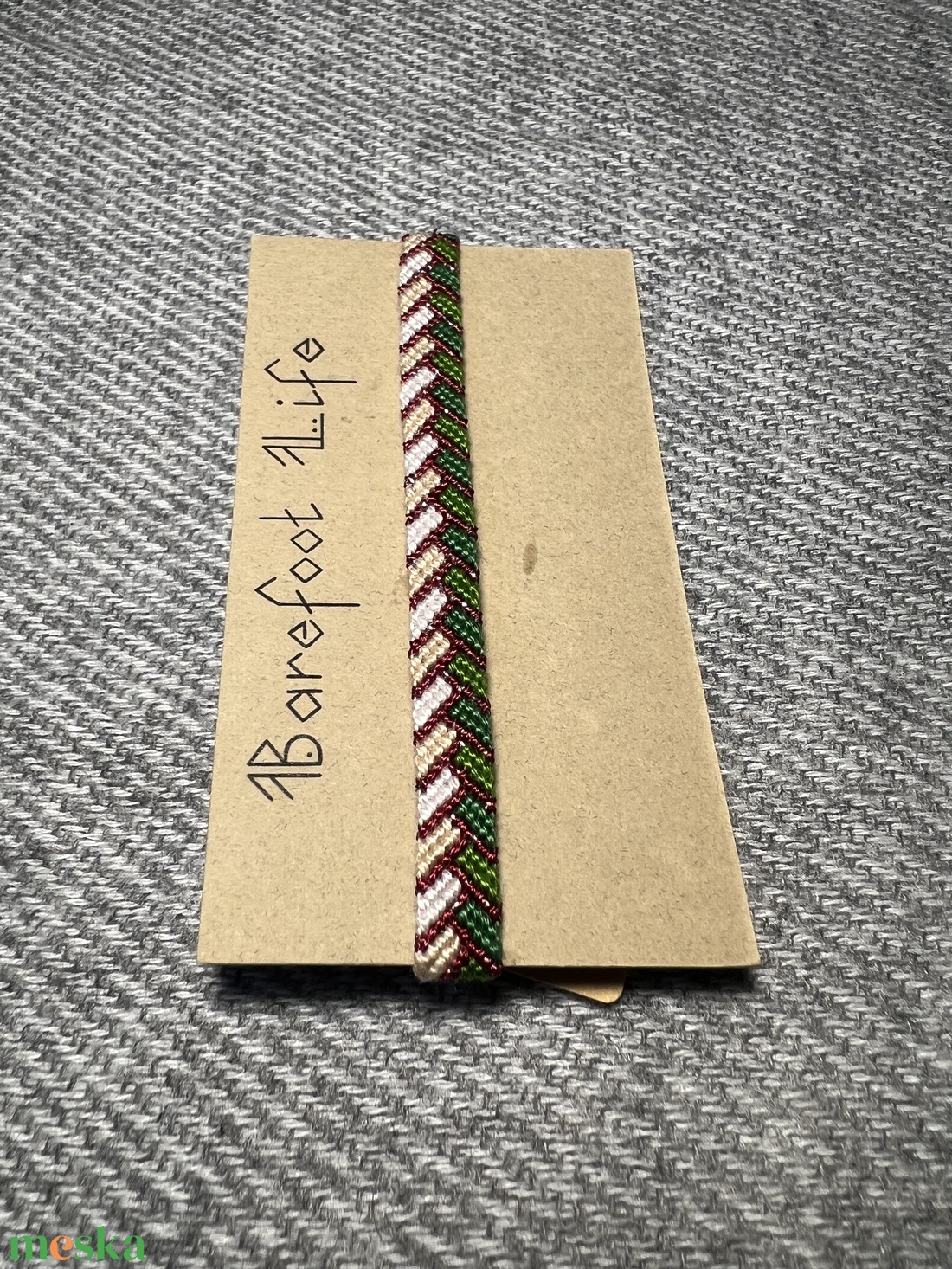 �Fenyőág csomózott karkötő - ékszer - karkötő - fonott karkötő - Meska.hu