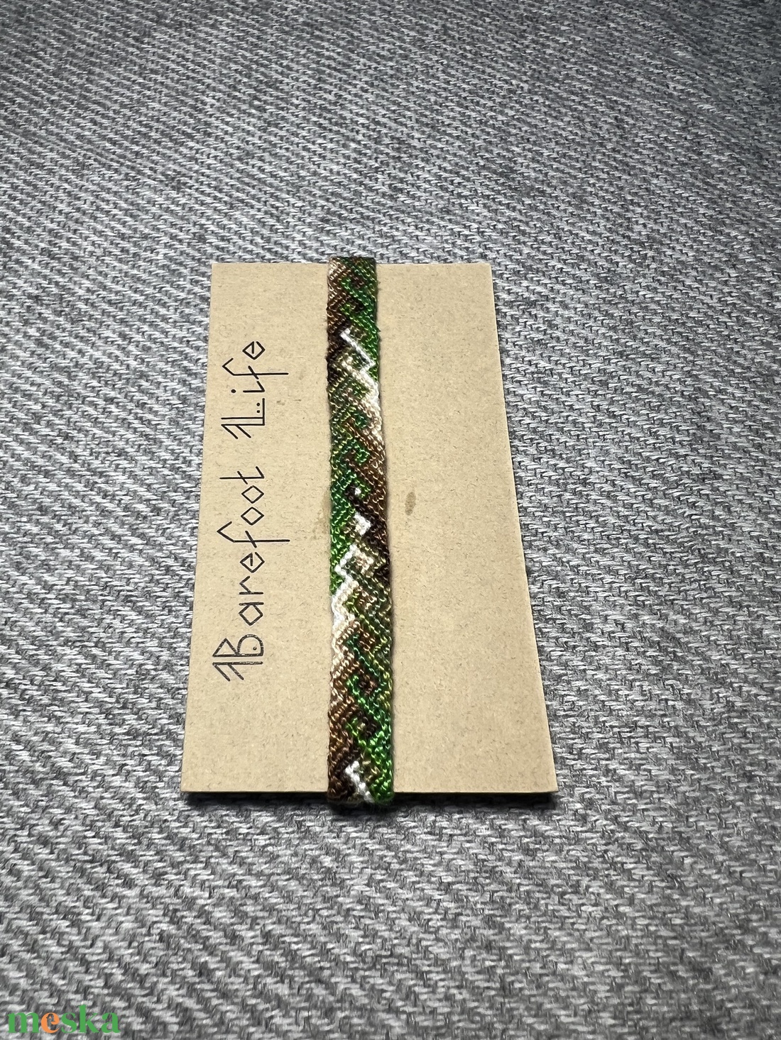 �Erdőjáró csomózott karkötő - ékszer - karkötő - fonott karkötő - Meska.hu