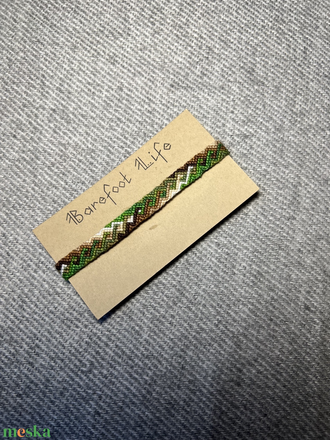 �Erdőjáró csomózott karkötő - ékszer - karkötő - fonott karkötő - Meska.hu