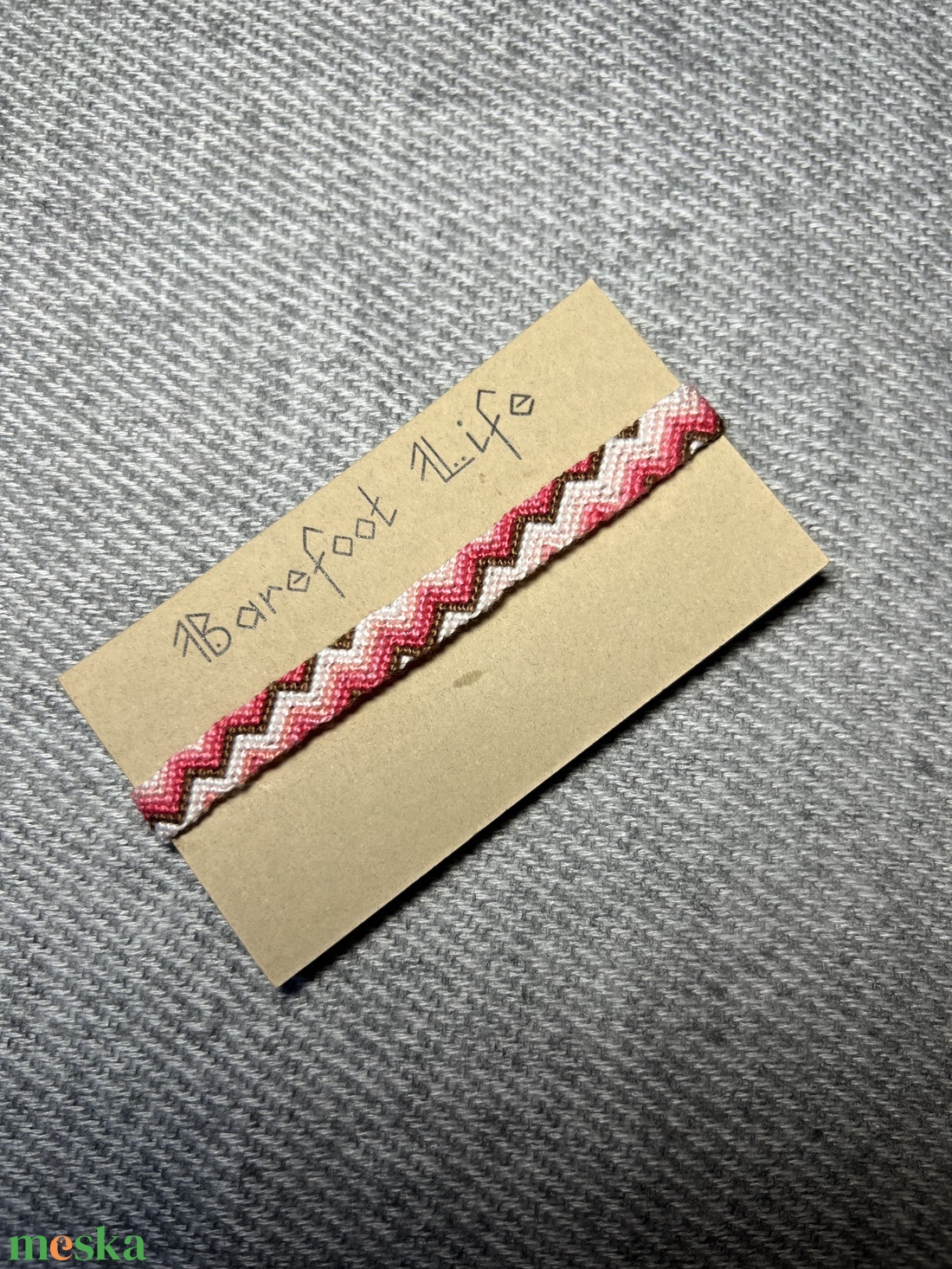 �Tulipán fa csomózott karkötő - ékszer - karkötő - fonott karkötő - Meska.hu