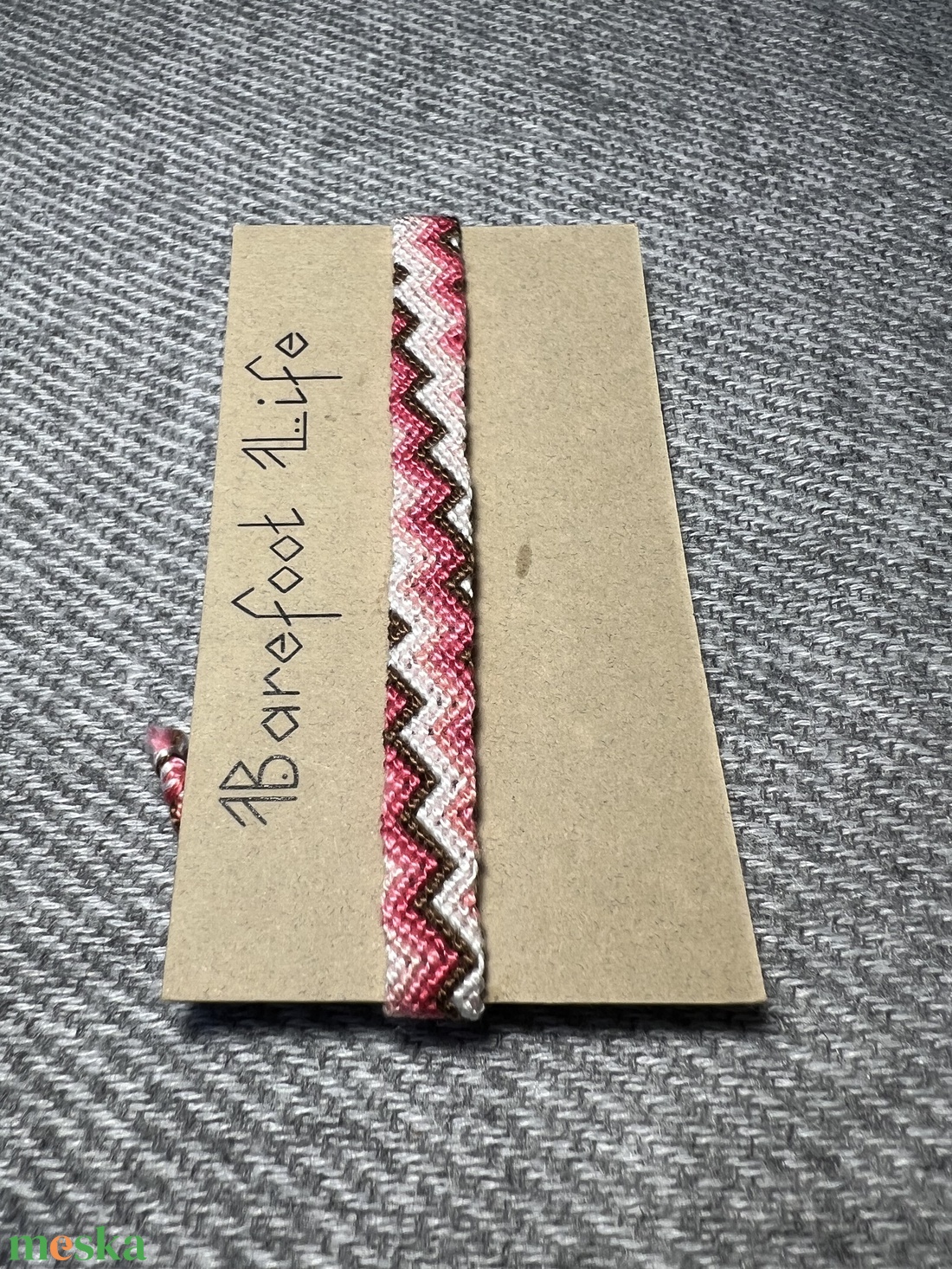 �Tulipán fa csomózott karkötő - ékszer - karkötő - fonott karkötő - Meska.hu