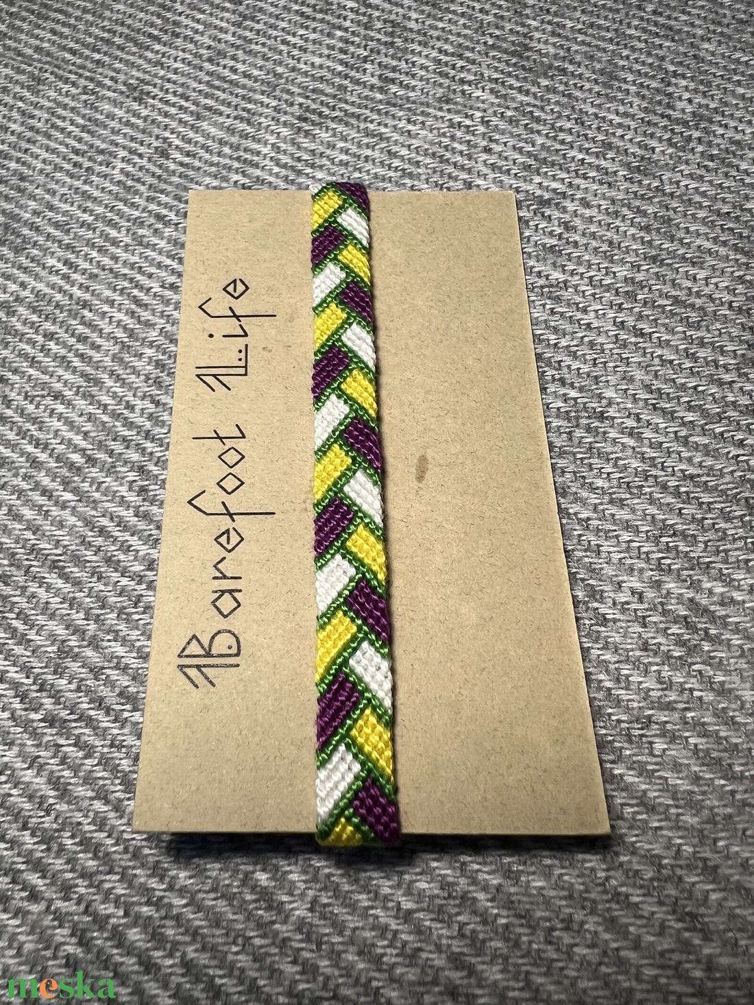 �Tündér virág csomózott karkötő - ékszer - karkötő - fonott karkötő - Meska.hu