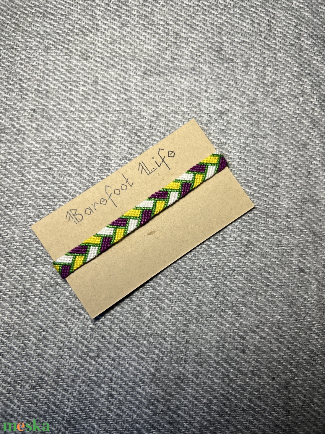 �Tündér virág csomózott karkötő - ékszer - karkötő - fonott karkötő - Meska.hu