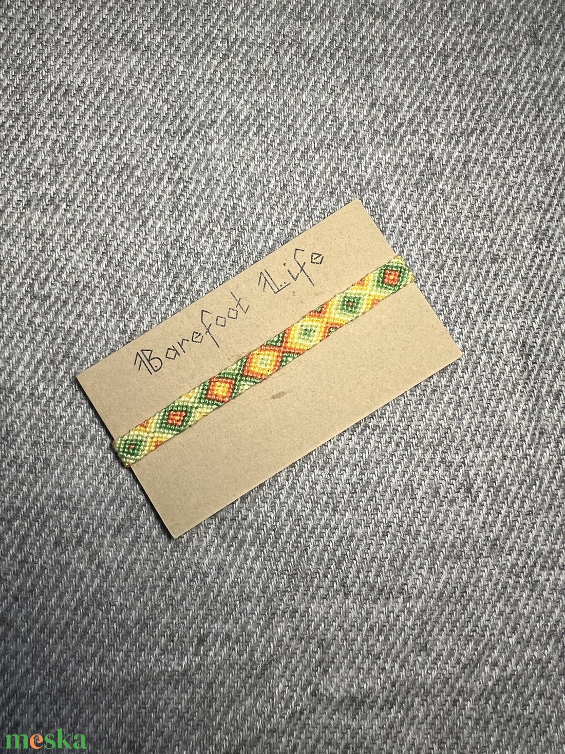 �Limonádé csomózott karkötő - ékszer - karkötő - fonott karkötő - Meska.hu