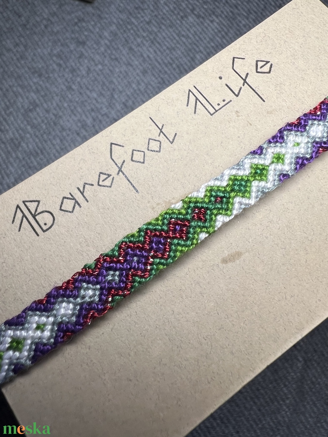 �Fenyő csomózott karkötő - ékszer - karkötő - fonott karkötő - Meska.hu