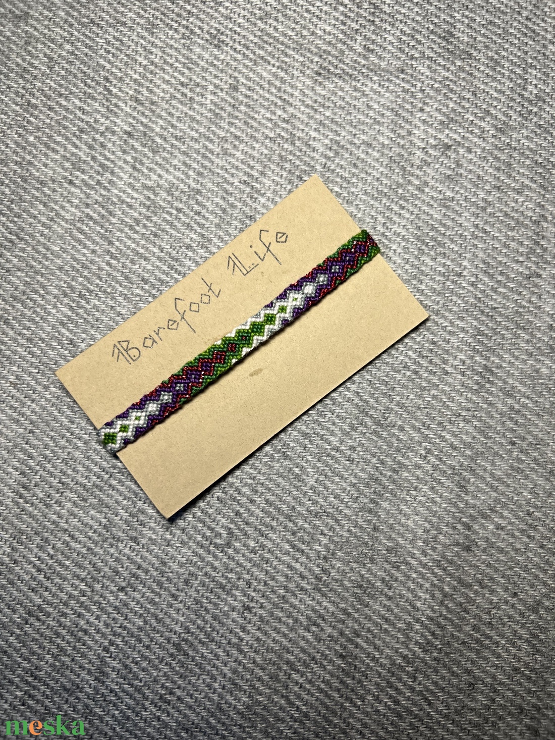 �Fenyő csomózott karkötő - ékszer - karkötő - fonott karkötő - Meska.hu