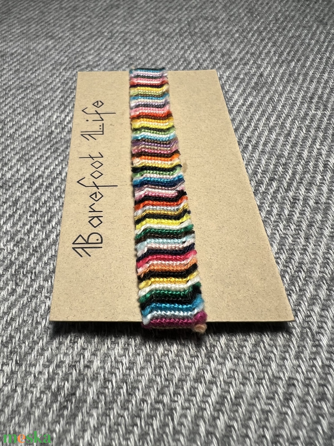 �Boho zero waste csomózott karkötő - ékszer - karkötő - fonott karkötő - Meska.hu