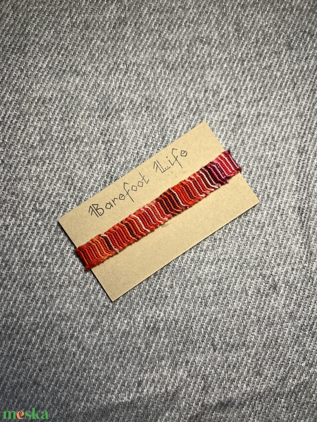 �Boho zero waste csomózott karkötő - ékszer - karkötő - fonott karkötő - Meska.hu