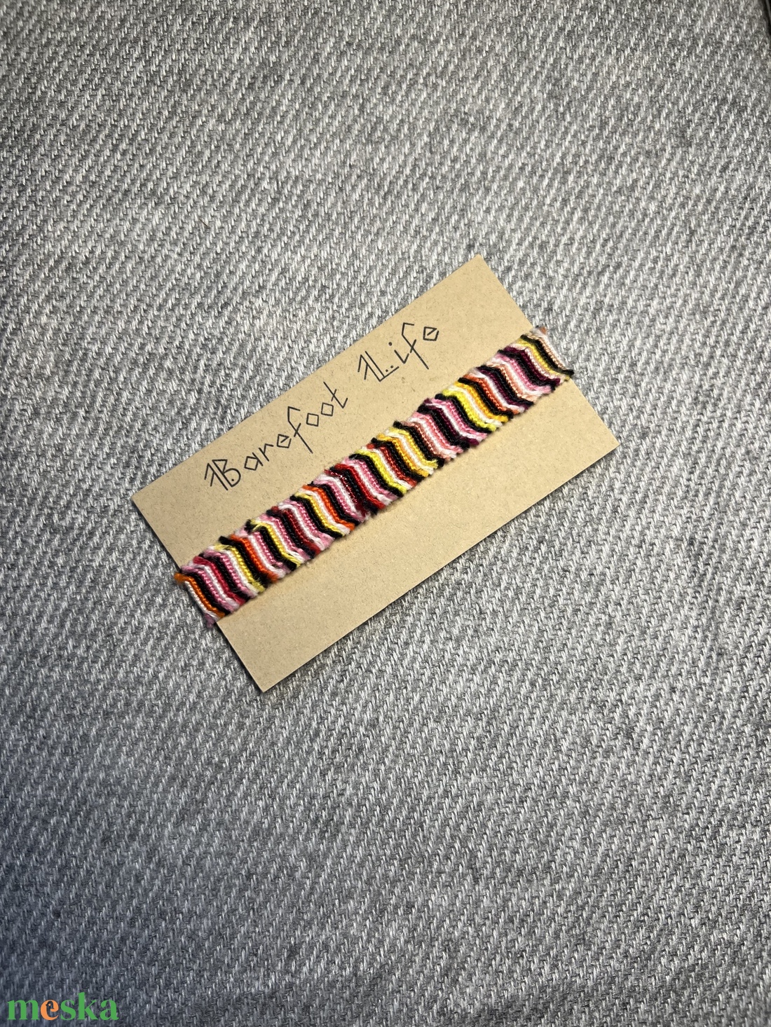 �Boho zero waste csomózott karkötő - ékszer - karkötő - fonott karkötő - Meska.hu