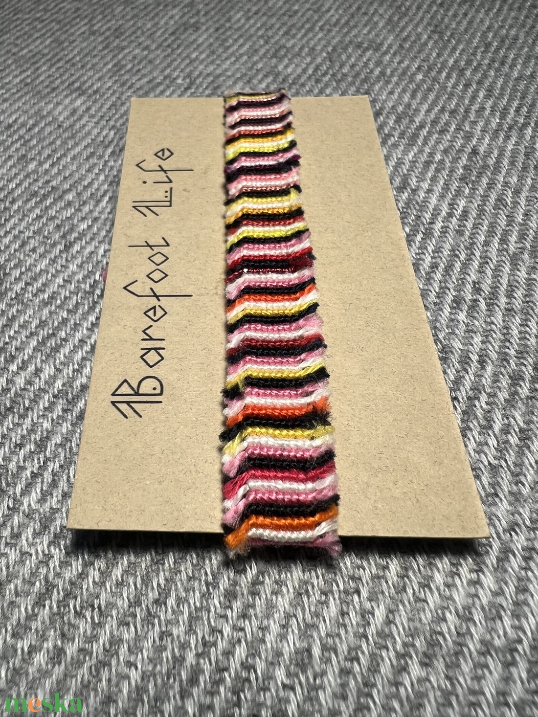 �Boho zero waste csomózott karkötő - ékszer - karkötő - fonott karkötő - Meska.hu