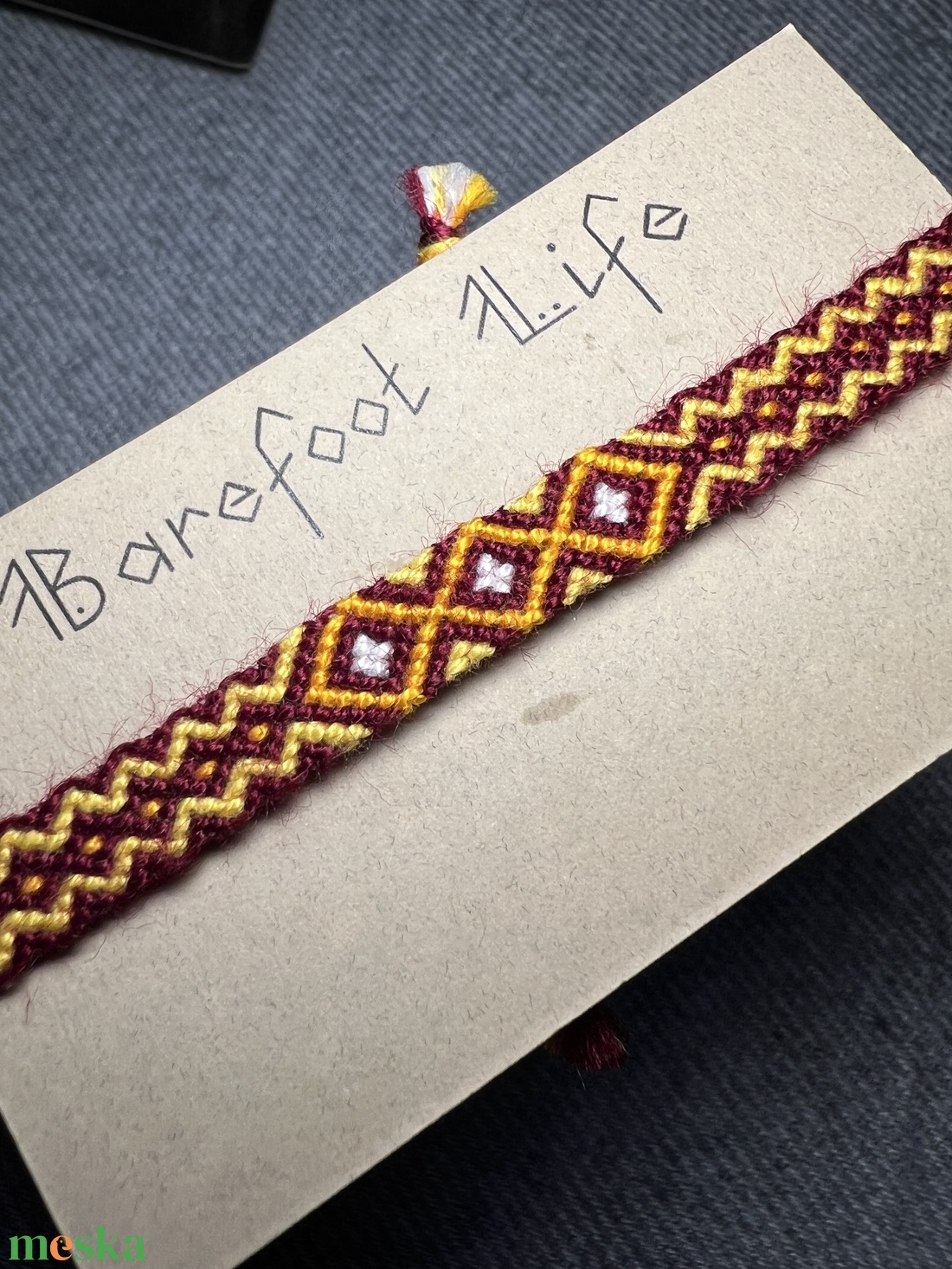 �Törzsfőnök lánya csomózott karkötő - ékszer - karkötő - fonott karkötő - Meska.hu