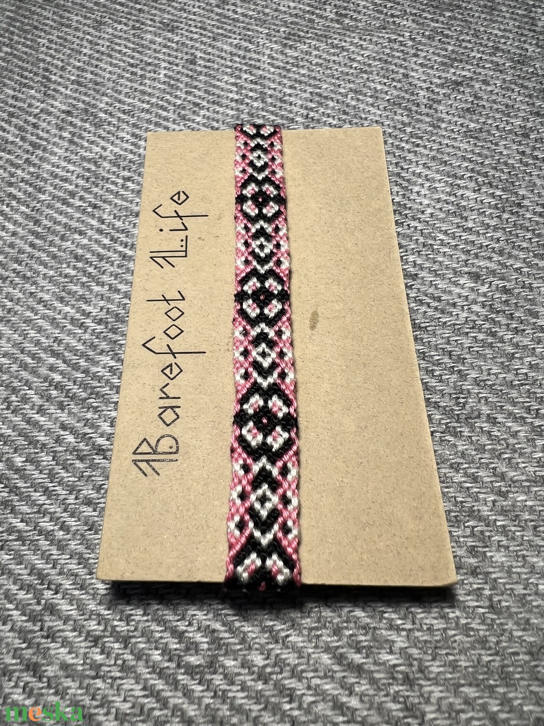 �Virágom csomózott karkötő - ékszer - karkötő - fonott karkötő - Meska.hu